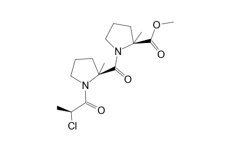 METHYL-(2S)-N-[(2S)-N-[(2S)-2-CHLOROPROPIONYL]-2-METHYLPROLYL]-2-METHYLPROLINATE