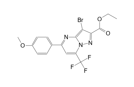 ethyl 3-bromo-5-(4-methoxyphenyl)-7-(trifluoromethyl)pyrazolo[1,5-a]pyrimidine-2-carboxylate