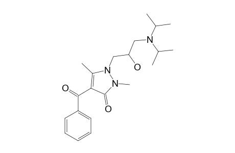 4-BENZOYL-1-(3-(DIISOPROPYLAMINO)-2-HYDROXYPROPYL)-2,5-DIMETHYL-1,2-DIHYDRO-PYRAZOL-3-ONE