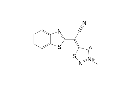 5-[(BENZOTHIAZOL-2-YL)-CYANOMETHYLENE]-3-METHYL-4,5-DIHYDRO-1,2,3-THIADIAZOL-3-IUM-4-IDE