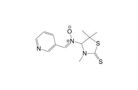 3,5,5-trimethyl-4-[(Z)-oxido(3-pyridinylmethylene)amino]-1,3-thiazolidine-2-thione