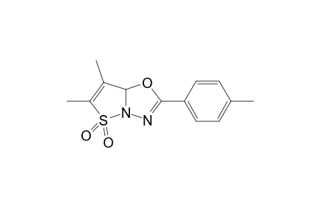 2-(4-Methylphenyl)-6,7-dimethylisothiazolo[3,2-b]-1,3,4-oxadiazole 5,5-dioxide