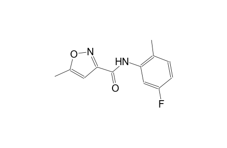 N-(5-fluoro-2-methylphenyl)-5-methyl-3-isoxazolecarboxamide