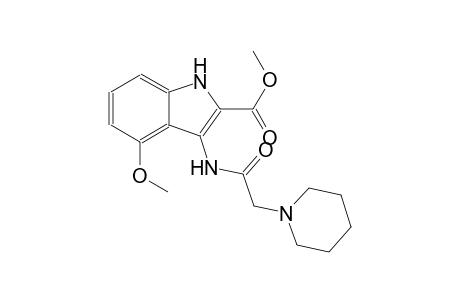 methyl 4-methoxy-3-[(1-piperidinylacetyl)amino]-1H-indole-2-carboxylate