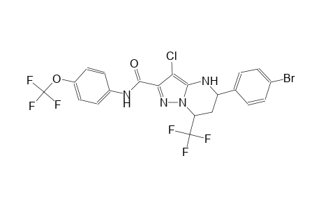 5-(4-bromophenyl)-3-chloro-N-[4-(trifluoromethoxy)phenyl]-7-(trifluoromethyl)-4,5,6,7-tetrahydropyrazolo[1,5-a]pyrimidine-2-carboxamide