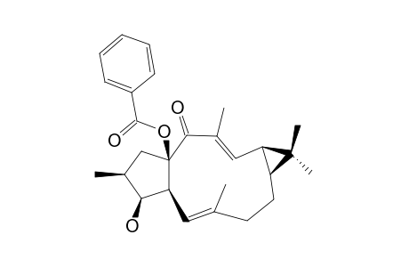 (-)-(5-E,12-E,2-S,3-S,4-S,9-S,11-S,15-R)-15-BENZOYLOXYLATHYRA-5,12-DIEN-3-OL-14-ONE