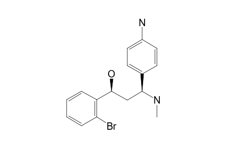 (1S*,3S*)-3-(4-AMINOPHENYL)-1-(2-BROMOPHENYL)-3-(METHYLAMINO)-PROPAN-1-OL