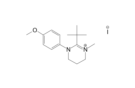 1-(4-METHOXYPHENYL)-2-TERT.-BUTYL-3-METHYL-1,4,5,6-TETRAHYDROPYRIMIDINIUM-IODIDE