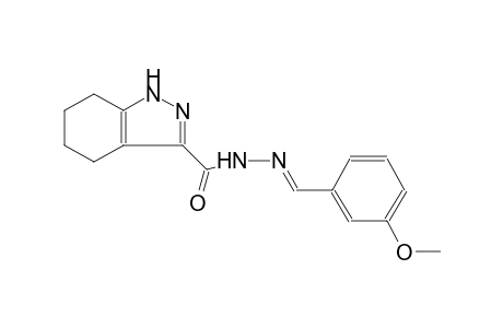 1H-indazole-3-carboxylic acid, 4,5,6,7-tetrahydro-, 2-[(E)-(3-methoxyphenyl)methylidene]hydrazide