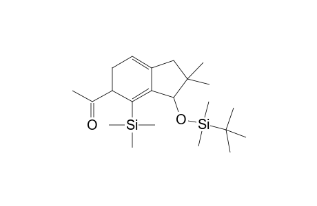 1-[3-[tert-butyl(dimethyl)silyl]oxy-2,2-dimethyl-4-trimethylsilyl-1,3,5,6-tetrahydroinden-5-yl]ethanone