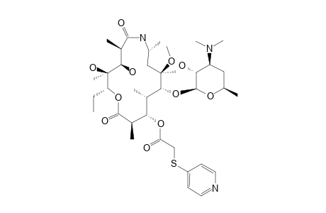 6-O-METHYL-3-O-DECLADINOSYL-3-O-(PYRIDIN-4YL-SULFONYL)-ACETYL8A-AZA-8A-HOMOERYTHROMYCIN_A