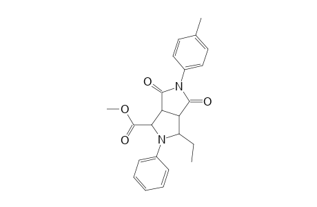 anti-endo-4-methoxycarbonyl-1,3,3a,4,6,6a-hexahydro-6-ethyl-2-(4-methylphenyl)-5-phenyl-2H,5H-pyrrolo[3,4-c]pyrrol-1,3-dione