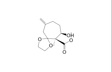 methyl (6R,7R)-7-hydroxy-6-methyl-10-methylene-1,4-dioxaspiro[4.6]undecane-6-carboxylate