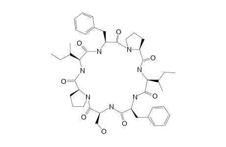 EURYJANICIN_D;CYCLO-(-PHE-SER-PRO-ILE-PHE-PRO-ILE-)