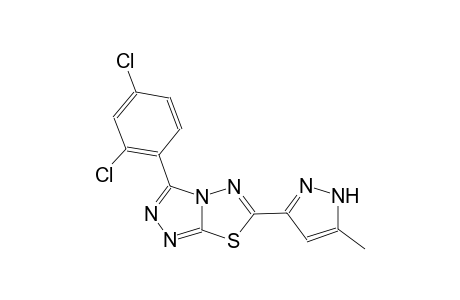 [1,2,4]triazolo[3,4-b][1,3,4]thiadiazole, 3-(2,4-dichlorophenyl)-6-(5-methyl-1H-pyrazol-3-yl)-