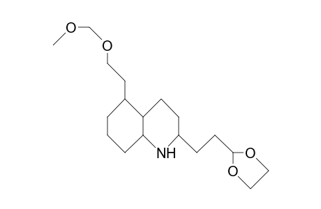 Decahydro-5b-(2-methoxymethoxy-ethyl)-2b-(3-ethylenedioxy-propyl)-quinoline