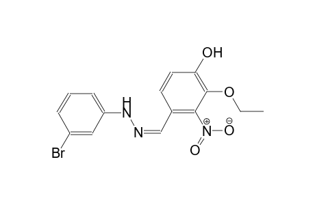 3-ethoxy-4-hydroxy-2-nitrobenzaldehyde (3-bromophenyl)hydrazone