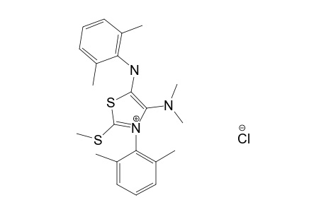 4-(DIMETHYLAMINO)-3-(2,6-DIMETHYLPHENYL)-5-[(2,6-DIMETHYLPHENYL)-AMINO]-2-(METHYLTHIO)-THIAZOLIUM-CHLORIDE