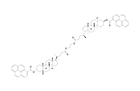 3-ALPHA,3'-ALPHA-BIS-(1-PYRENYLCARBOXY)-5-BETA-CHOLAN-24-OIC-ACID-ETHANE-1,2-DIOL-DIESTER