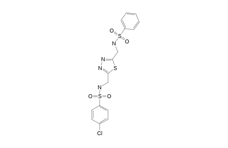 2-(PARA-CHLOROPHENYLSULFONYLAMINOMETHYL)-5-PHENYLSULFONYLAMINOMETHYL-1,3,4-THIADIAZOLE