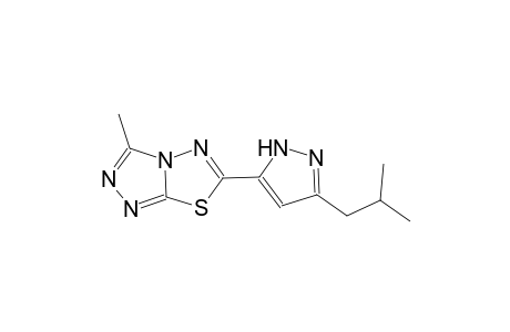 [1,2,4]triazolo[3,4-b][1,3,4]thiadiazole, 3-methyl-6-[3-(2-methylpropyl)-1H-pyrazol-5-yl]-