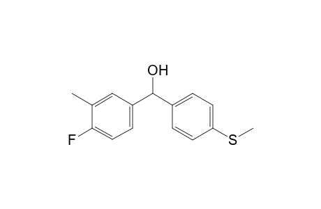 1-(4-fluoro-3-methylphenyl)-1-(4-(methylthio)phenyl)ethan-1-ol