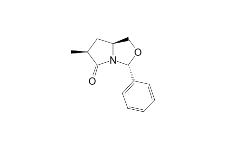 [3R-(3-ALPHA,6-BETA,7A-ALPHA)]-6-METHYL-3-PHENYL-3H,5H-TETRAHYDROPYRROLO-[1,2-C]-OXAZOL-5-ONE