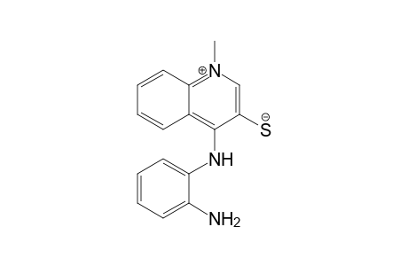 1-methyl-4-(2-aminophenylamino)quinolinium-3-thiolate