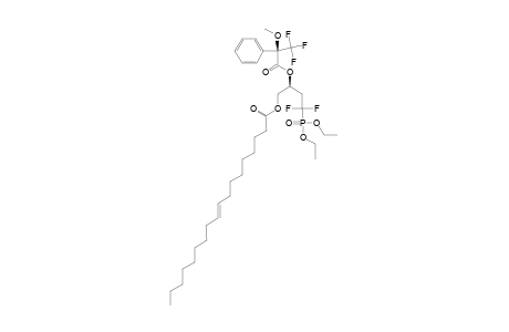 DIETHYL-[1,1-DIFLUORO-3-(3-S)-[(S)-ALPHA-METHOXY-ALPHA-(TRIFLUOROMETHYL)-PHENYLACETYL]-4-(OLEOYLOXY)-BUTYL]-PHOSPHONATE