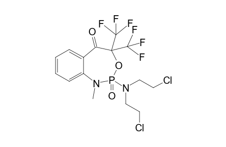 2-[Bis(2-chlorethyl)amino]-1,2-dihydro-1-methyl-4,4-bis(trifluormethyl)-3,1,2-benzoxazaphosphepin-5(4H)-one-2-oxide