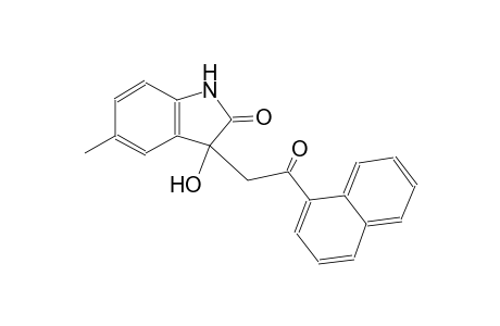 3-hydroxy-5-methyl-3-[2-(1-naphthyl)-2-oxoethyl]-1,3-dihydro-2H-indol-2-one