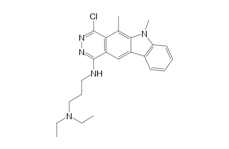 4-Chloro-1-[3-(diethylamino)propylamino]-5,6-dimethyl-6H-pyridazino[4,5-b]carbazole