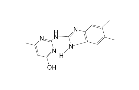 2-[(5,6-DIMETHYL-2-BENZIMIDAZOLYL)AMINO]-6-METHYL-4-PYRIMIDINOL