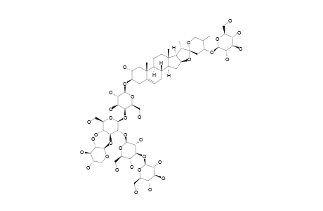 (24S,25S)-24-[(BETA-D-GLUCOPYRANOSYL)-OXY]-2-ALPHA-HYDROXYSPIROST-5-EN-3-BETA-YL-O-BETA-D-GLUCOPYRANOSYL-(1->3)-O-BETA-D-GLUCOPYRANOSYL-(1->2)-O-[B