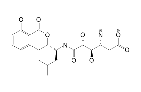 [4-AMINO-4,5-DIDEOXY-N-((1'S)-1'-[(3''S)-3'',4''-DIHYDRO-8''-HYDROXY-1''-OXO-1''H-2''-BENZOPYRAN-3''-YL]-3'-METHYLBUTYL)-ALPHA-L-RIBOHEXAR-1-AMIC-ACID