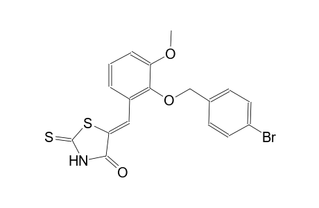 (5Z)-5-{2-[(4-bromobenzyl)oxy]-3-methoxybenzylidene}-2-thioxo-1,3-thiazolidin-4-one