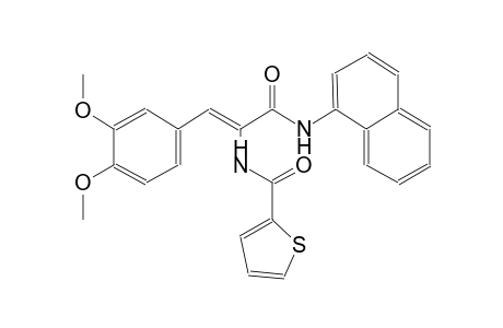 N-{(Z)-2-(3,4-dimethoxyphenyl)-1-[(1-naphthylamino)carbonyl]ethenyl}-2-thiophenecarboxamide