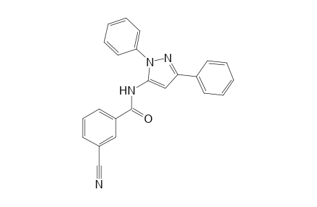 3-Cyano-N-(1,3-diphenyl-1H-pyrazol-5-yl)benzamide