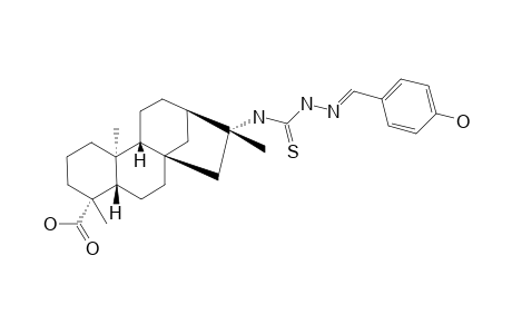 N1-(E)-(4-HYDROXYPHENYL)-N4-(ENT-KAUREN-16-BETA-METHYL-19-OIC-ACID)-THIOSEMICARBAZONE