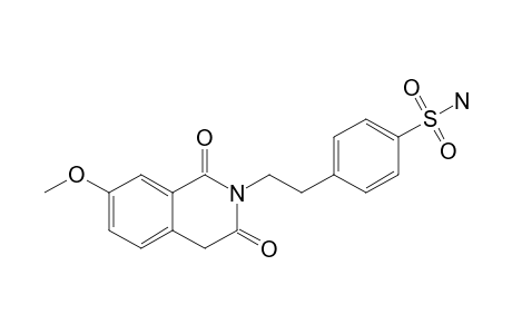 4-[2-(3,4-DIHYDRO-7-METHOXY-1,3-DIOXO-2-(1H)-ISOQUINOLINYL)-ETHYL]-BENZENESULFONAMIDE