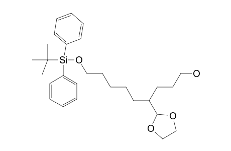 (2R,S)-7-(TERT.-BUTYLDIPHENYLSILYLOXY)-2-(3-HYDROXYPROPYL)-HEPTANAL-ETHYLENACETAL