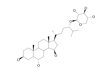 RATHBUNIOSIDE-R1;24(S)-24-O-(BETA-D-XYLOPYRANOSYL)-5-ALPHA-CHOLESTANE-3-BETA,6-ALPHA,15-BETA,24-TETRAOL