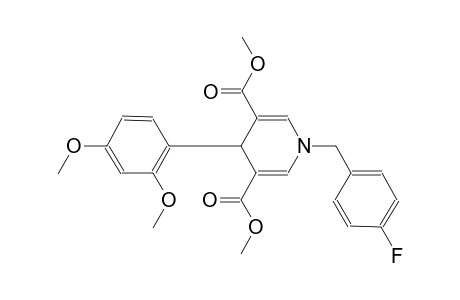 4-(2,4-dimethoxyphenyl)-1-(4-fluorobenzyl)-4H-pyridine-3,5-dicarboxylic acid dimethyl ester