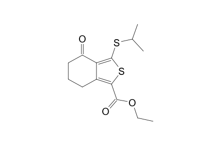 3-(isopropylthio)-4-oxo-4,5,6,7-tetrahydrobenzo[c]thiophene-1-carboxylic acid, ethyl ester