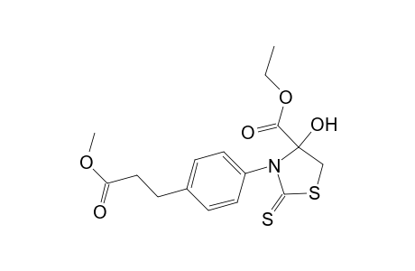 Ethyl 4-hydroxy-3-(4-(3-methoxy-3-oxopropyl)phenyl)-2-thioxothiazolidine-4-carboxylate