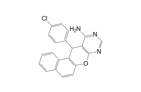 12-(4-Chlorophenyl)-12H-benzo[5,6]chromeno[2,3-d]pyrimidin-11-amine