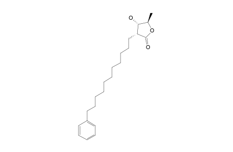 (2S,3R,4S)-2-(11'-PHENYL-N-UNDECYL)-3-HYDROXY-4-METHYL-BUTANOLIDE