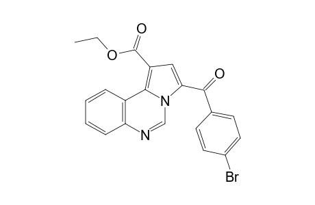 3-(p-bromobenzoyl)pyrrolo[1,2-c]quinazoline-1-carboxylic acid, ethyl ester