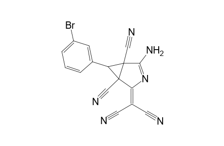 3-Amino-4-(3-bromophenyl)-1-dicyanomethylidene-1,3a,4,4a-tetrahydrocyclopropa[c]pyrrole-3a,4a-dicarbonitrile