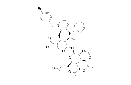 O',O',O',O'-TETRA-ACETYL-4-(4'-BrOMO-BENZYL)-STRICTOSIDINE